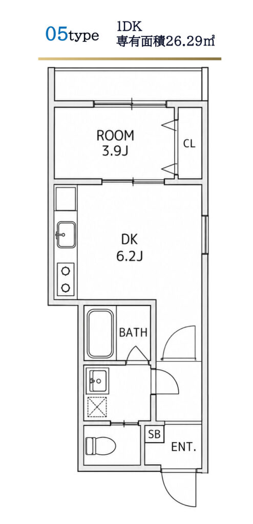 Aタイプ 5階 間取り図